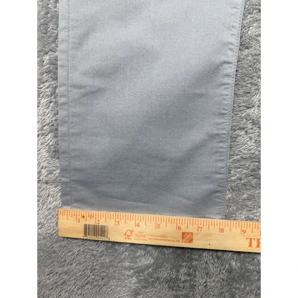 AG Adriano Goldschmied Everett Slim Straight Pants 36x34 Gray Made In Italy